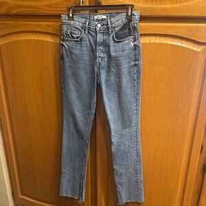 GRLFRND Stylish Blue Denim Jeans SIZE 26 with inner slit at the ankles!